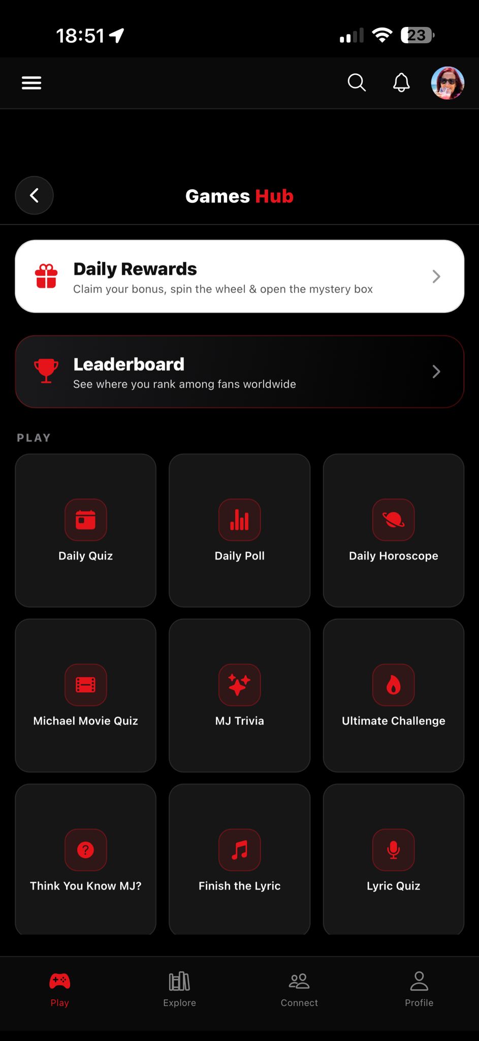 PopCrown PLAY hub - 30+ Michael Jackson quizzes games leaderboard